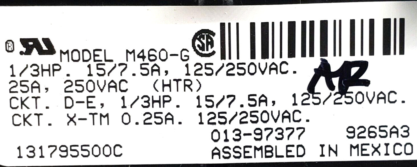 OEM Frigidaire Dryer Timer 131795500C    ⭐Free Same Day Shipping⭐