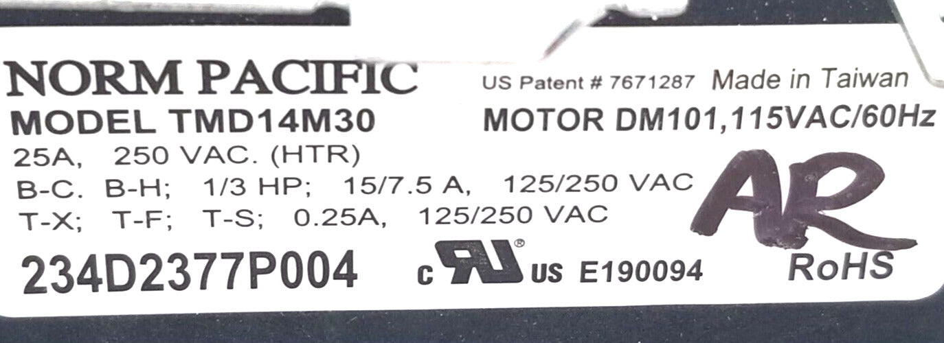 Genuine OEM GE Dryer Timer 234D2377P004   ⭐Free Same Day Shipping⭐