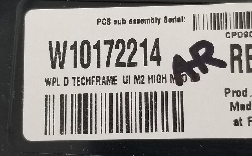 OEM Whirlpool Dryer Control W10172214    ⭐Free Same Day Shipping⭐