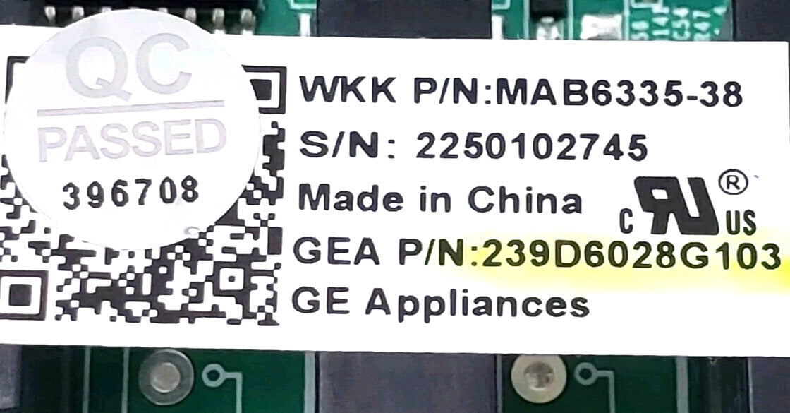 OEM GE Fridge Control 239D6028G103    ⭐Free Same Day Shipping⭐