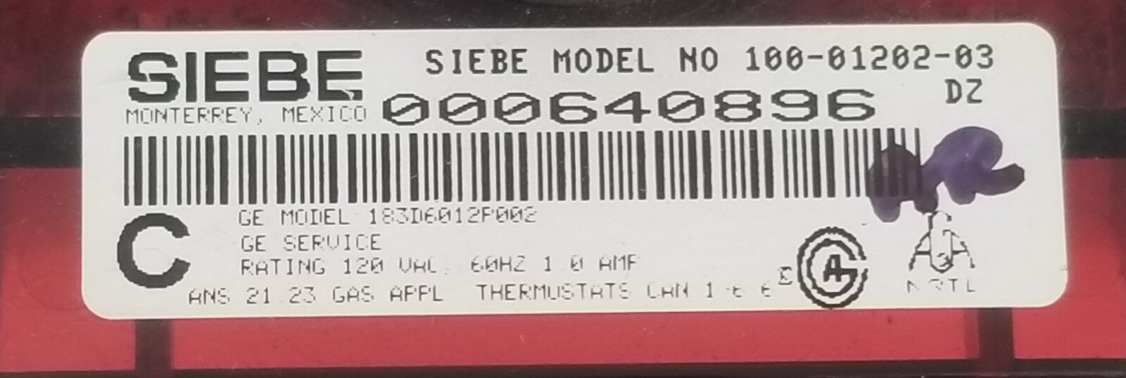 Rabon Services Group - Genuine OEM Replacement for GE Oven Control Board 183D6012P002   *