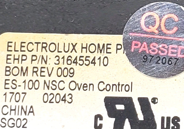Rabon Services Group - OEM Replacement for Frigidaire Range Control 316455410  ~  ~
