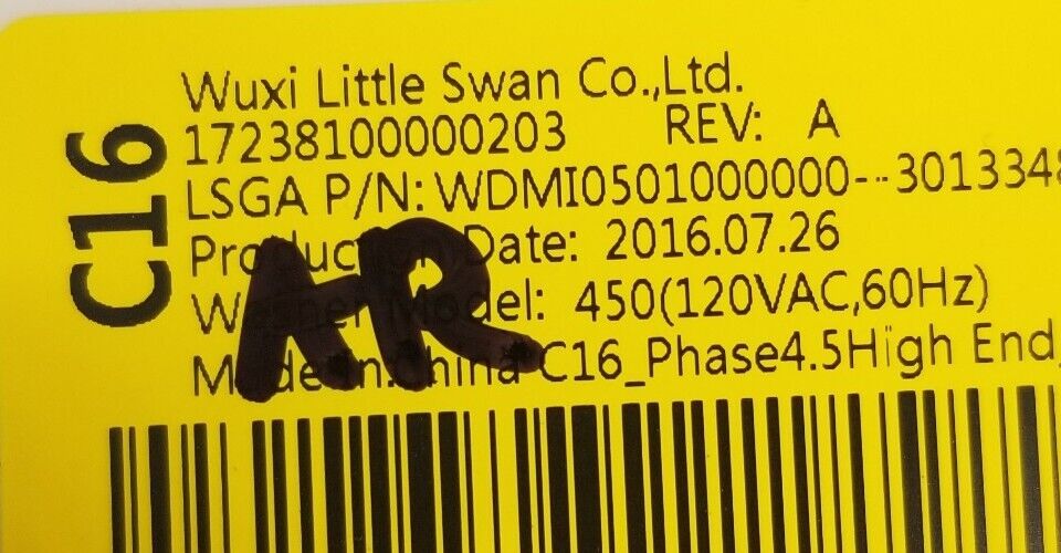 Genuine OEM GE Washer Control 17238100000203  *Same Day Ship