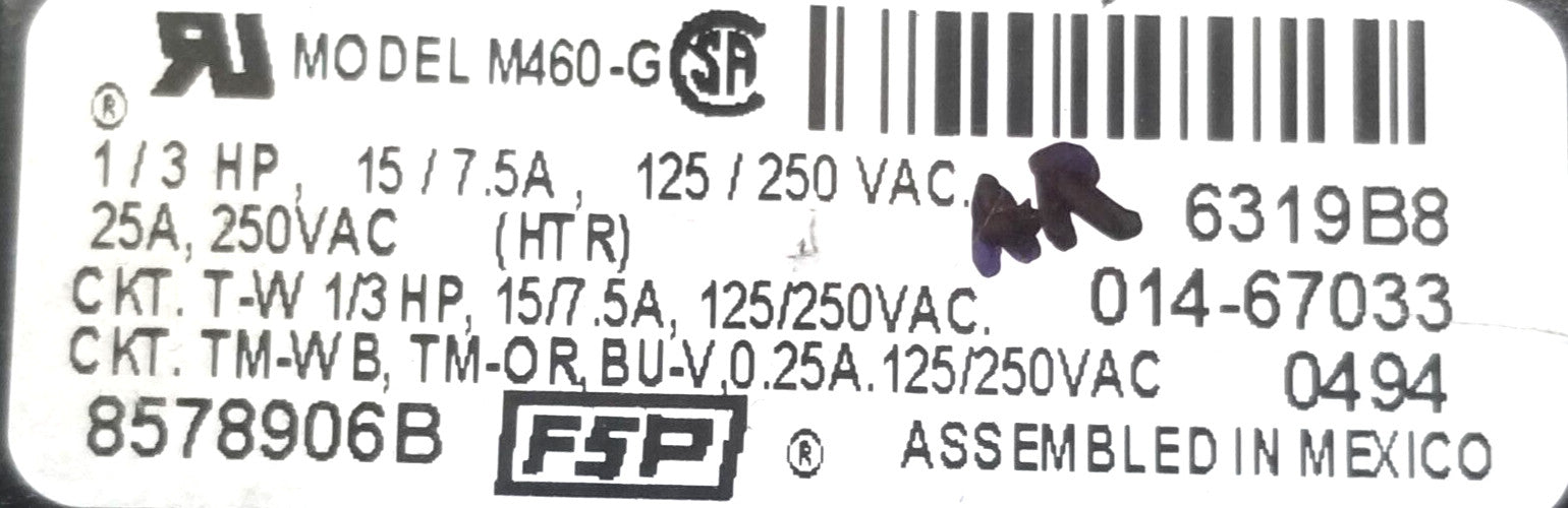 Rabon Services Group - Replacement for Whirlpool Dryer Timer 8578906B WP8578906  ⭐️ ⭐️