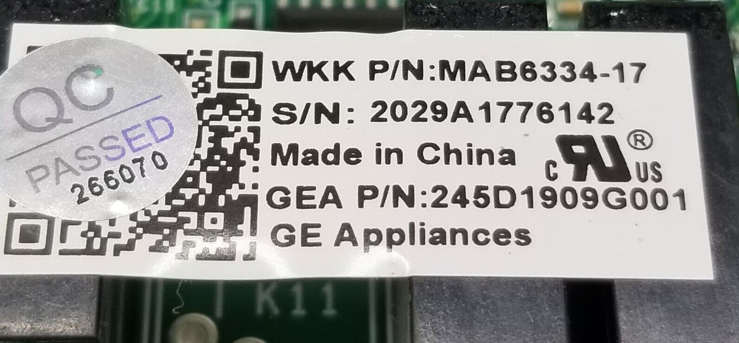 OEM GE Refrigerator Control 245D1909G001  Free Same Day Shipping