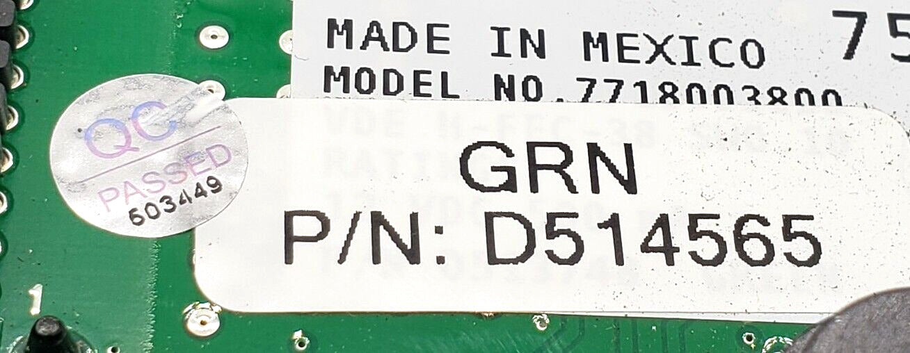 Genuine OEM Speed Queen Dryer Control D514565 Warranty & Free Same Day Shipping