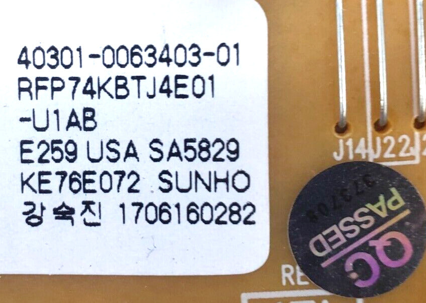 OEM Kenmore Fridge Control 40301-0063403-01   Warranty  *Free Shipping*