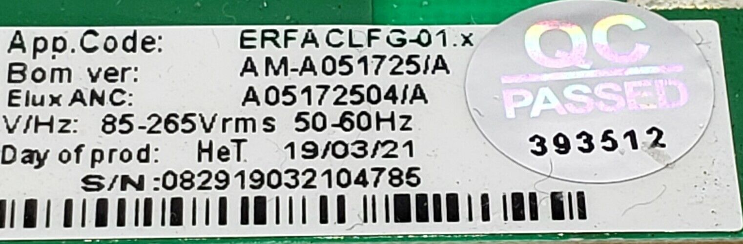 Genuine OEM Frigidaire Refrigerator Control A05172504/A Free Same Day Shipping