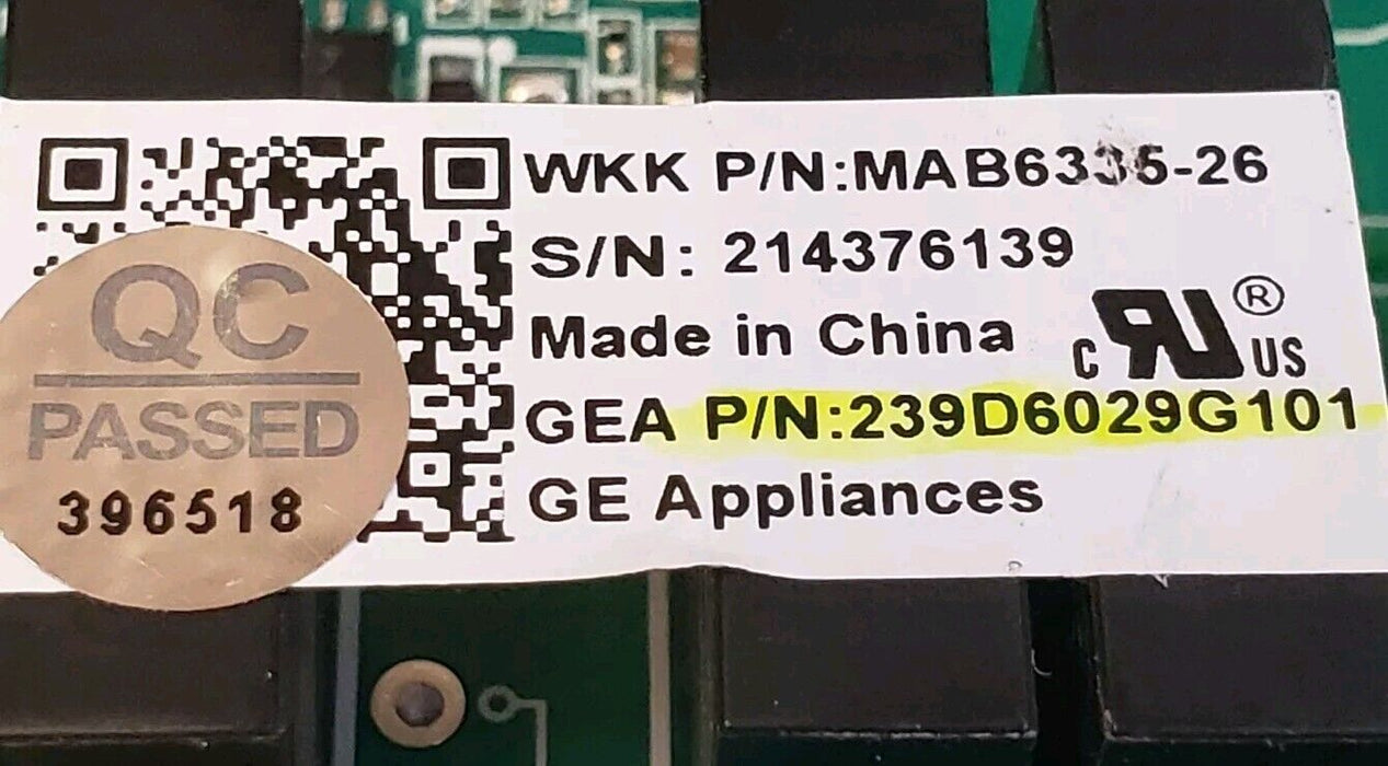 OEM GE Fridge Control 239D6029G101   Warranty  ⭐Free Same Day Shipping⭐