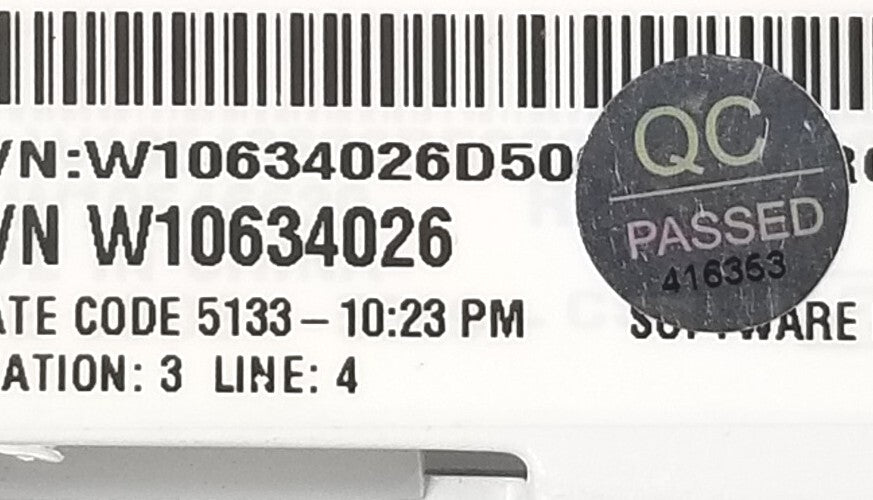 Rabon Services Group - OEM Replacement for Whirlpool Washer Control W10634026  ⭐ ⭐