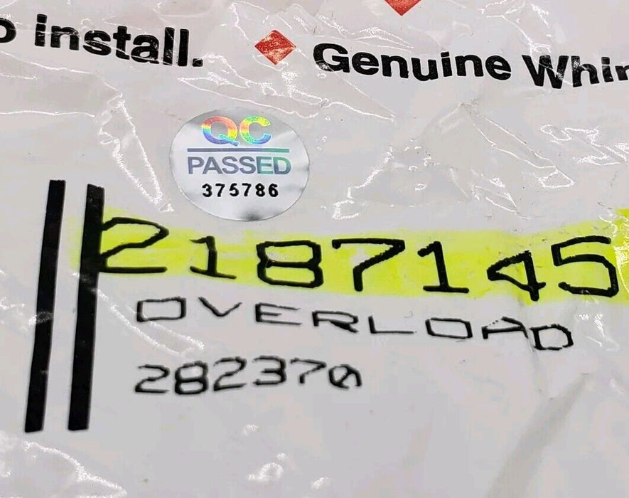 New OEM Whirlpool Fridge Overload Relay 2187145   ⭐Free Same Day Shipping⭐