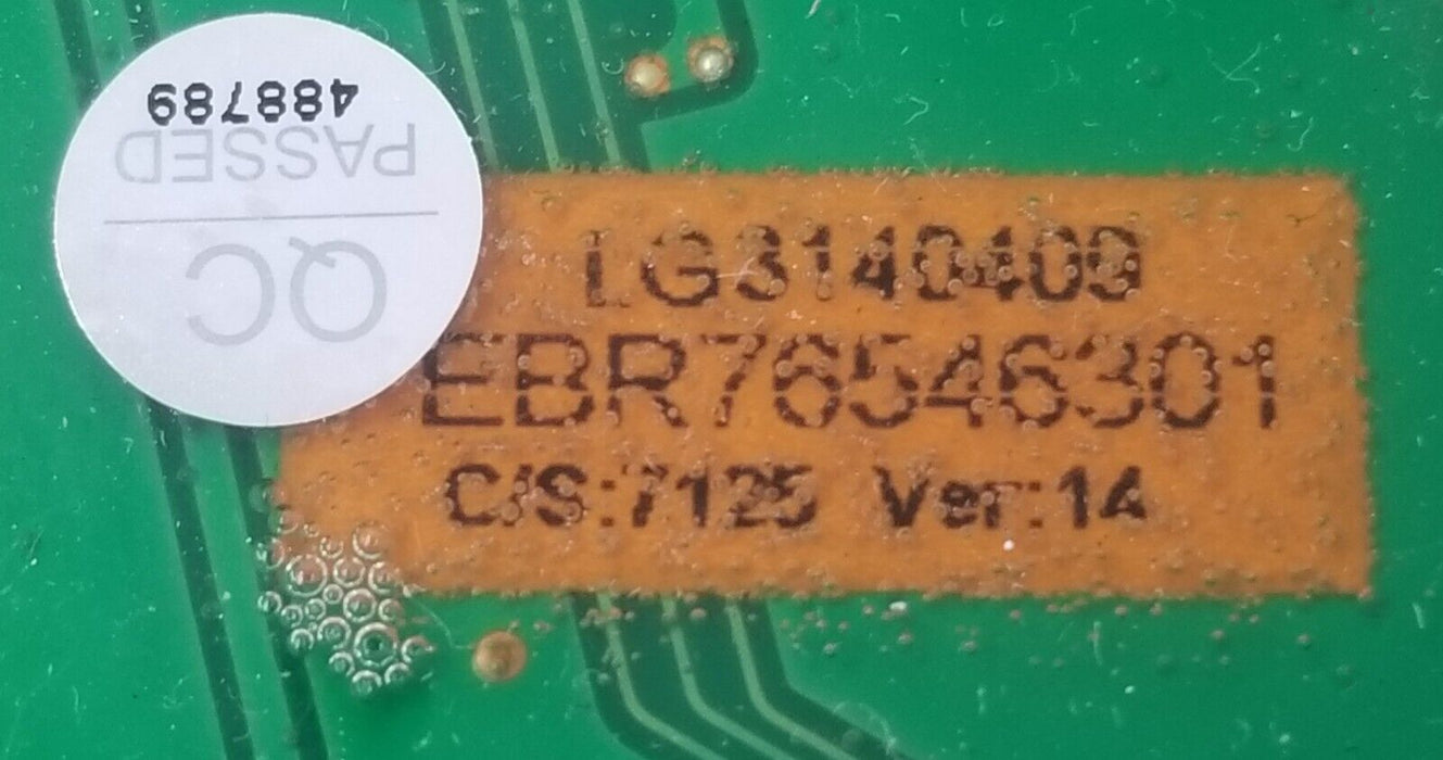 OEM LG Washer Control Display + PCB EBR76546301 + EBR76458301  ⭐ ⭐