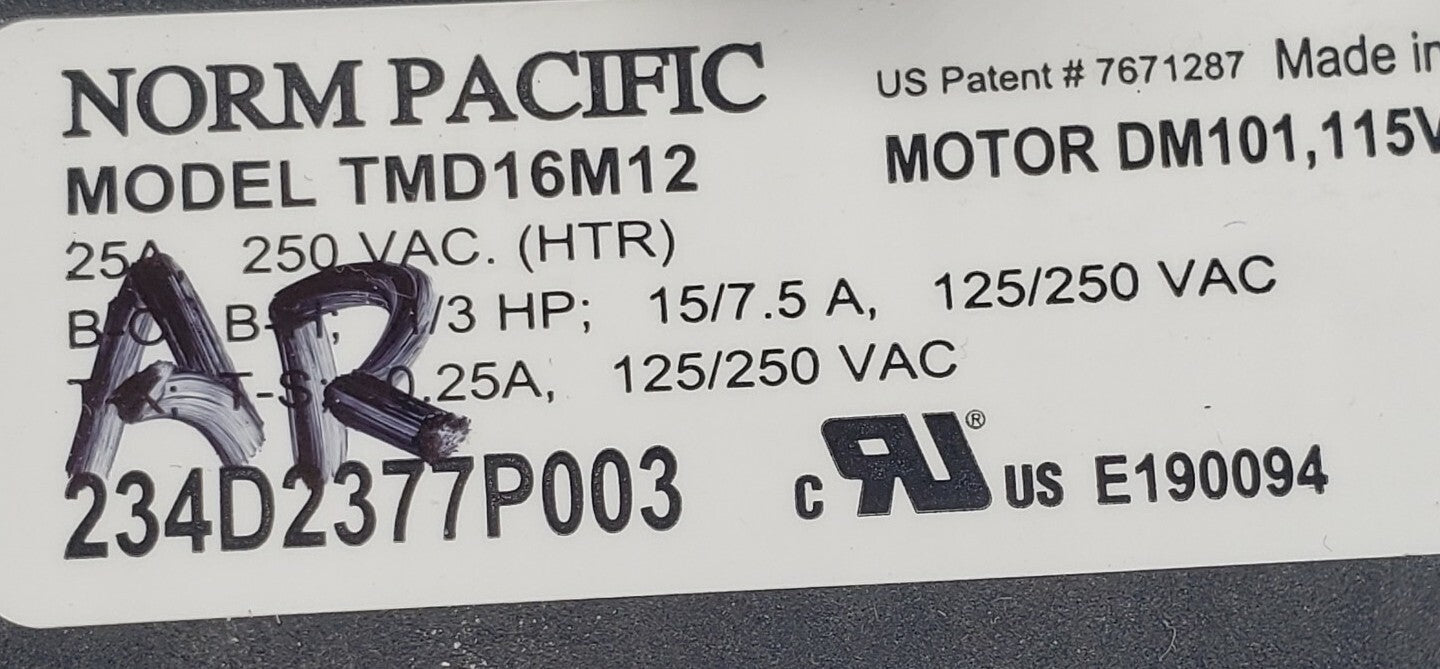 Rabon Services Group - Genuine OEM Replacement for GE Dryer Timer 234D2377P003  *