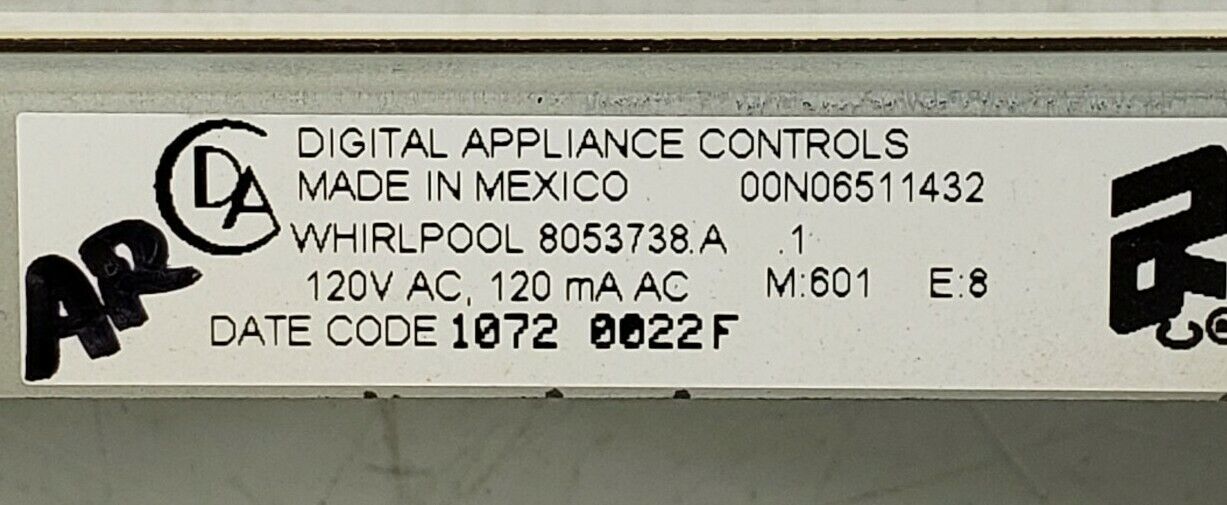 Genuine OEM Kenmore Range Control 8053738  Warranty *Same Day Ship