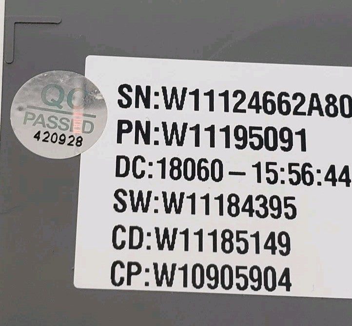 Rabon Services Group - OEM Replacement for Whirlpool Washer Control W11195091