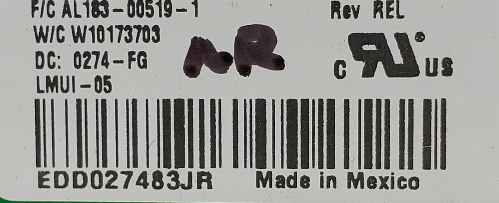 Rabon Services Group - *Replacement for Whirlpool Washer Control Board W10173703 -