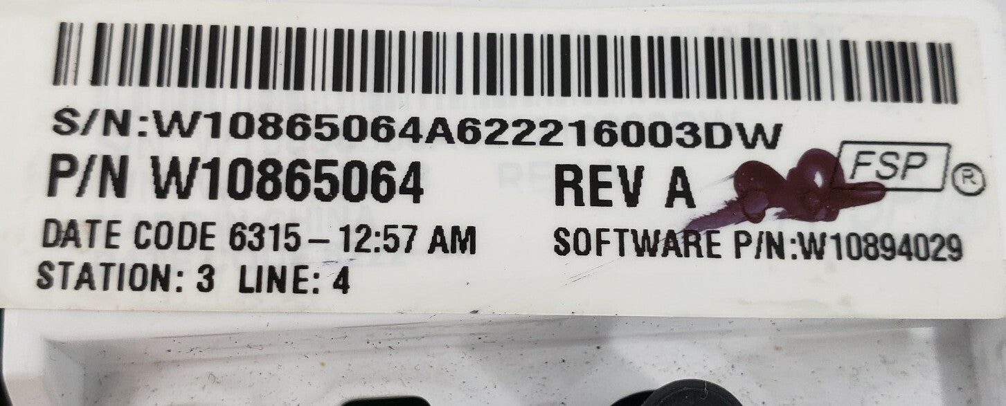 Rabon Services Group - OEM Replacement for Whirlpool Washer Control W10865064  ⭐  ⭐