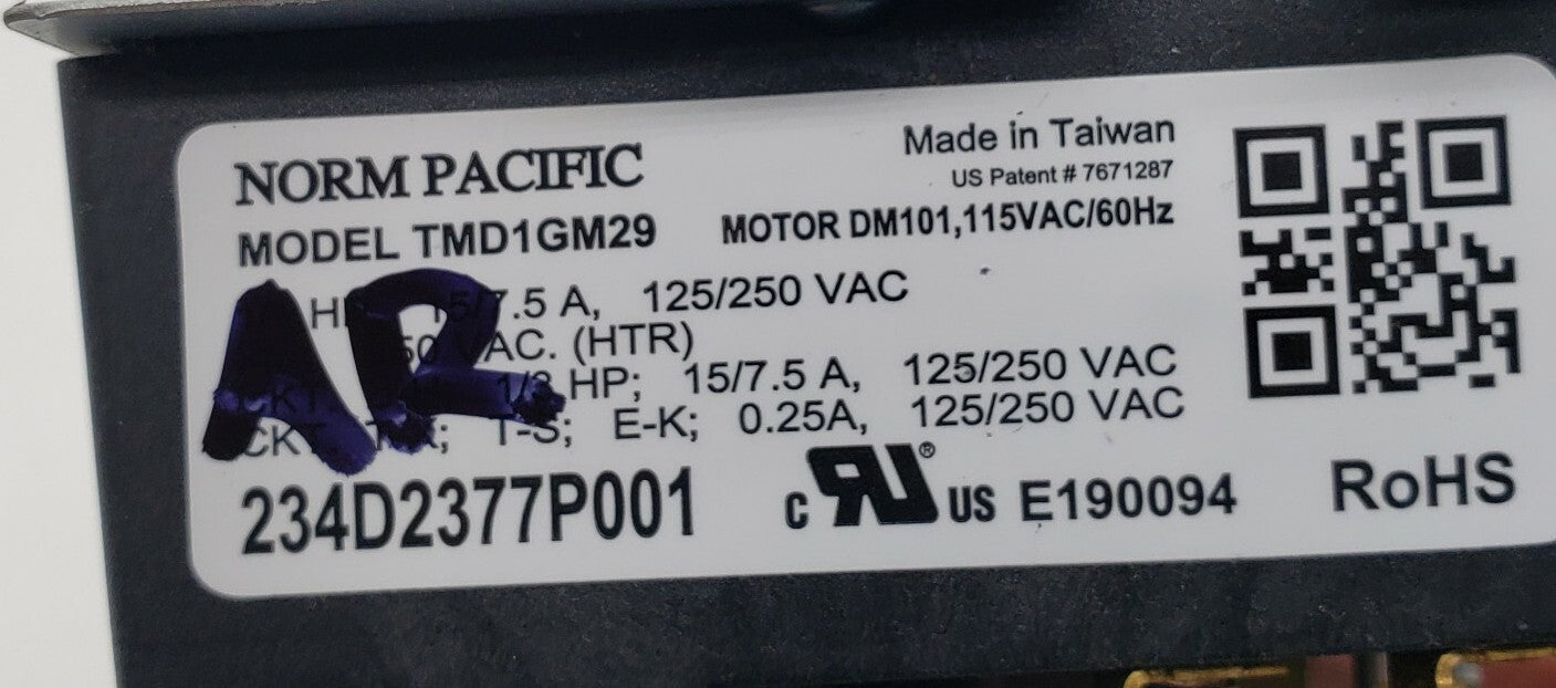 Rabon Services Group - Genuine OEM Replacement for GE Dryer Timer 234D2377P001  *