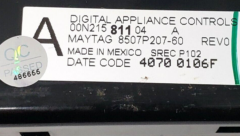 OEM Maytag Range Control 8507P207-60   Warranty ⭐Free Same Day Shipping⭐