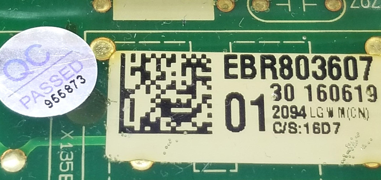 Rabon Services Group - OEM Replacement for LG Washer Electronic Control EBR80360701
