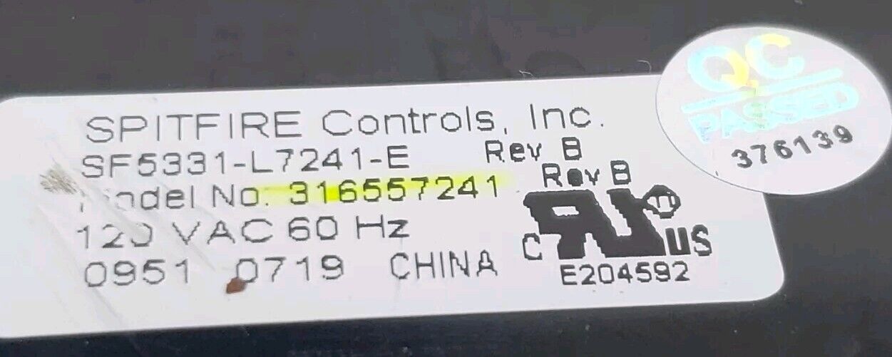 OEM Frigidaire Oven Control 316557241     ⭐Free Same Day Shipping⭐