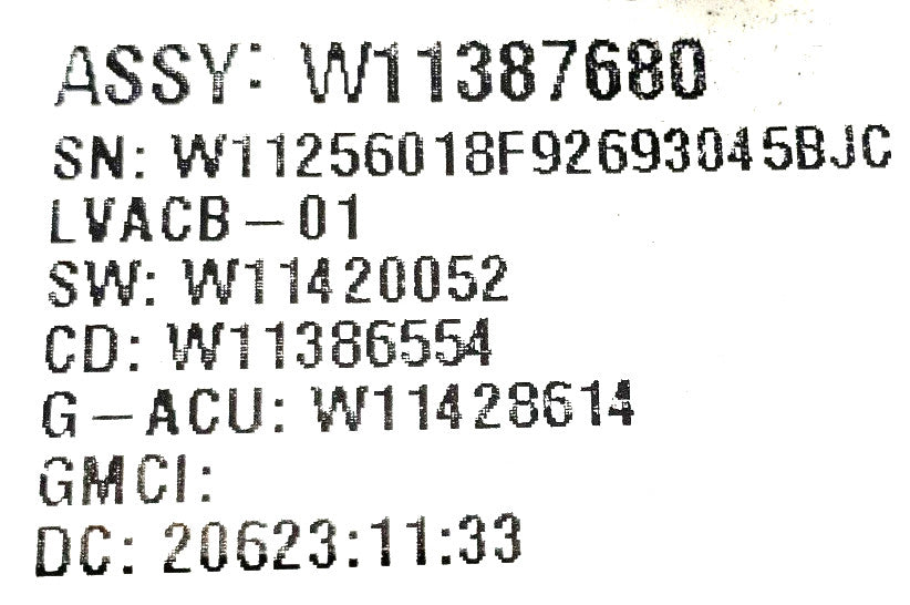 Rabon Services Group - OEM Replacement for Whirlpool Washer Control W11387680  ⭐ ⭐