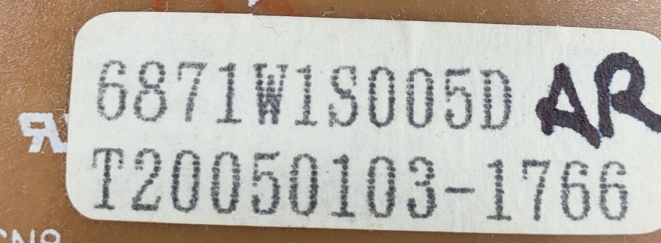 Genuine OEM LG Microwave Control 6871W1S005D   *Same Day Ship