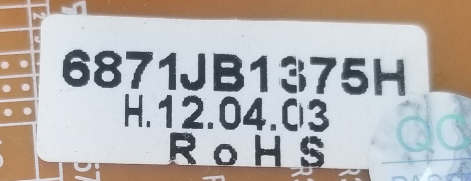 Genuine OEM LG Refrigerator Control 6871JB1375H  *Same Day Ship