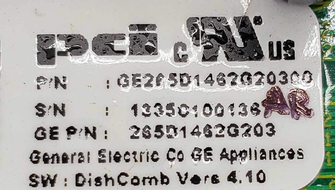 Genuine OEM GE Dishwasher Control 265D1462G203   *Same Day Ship