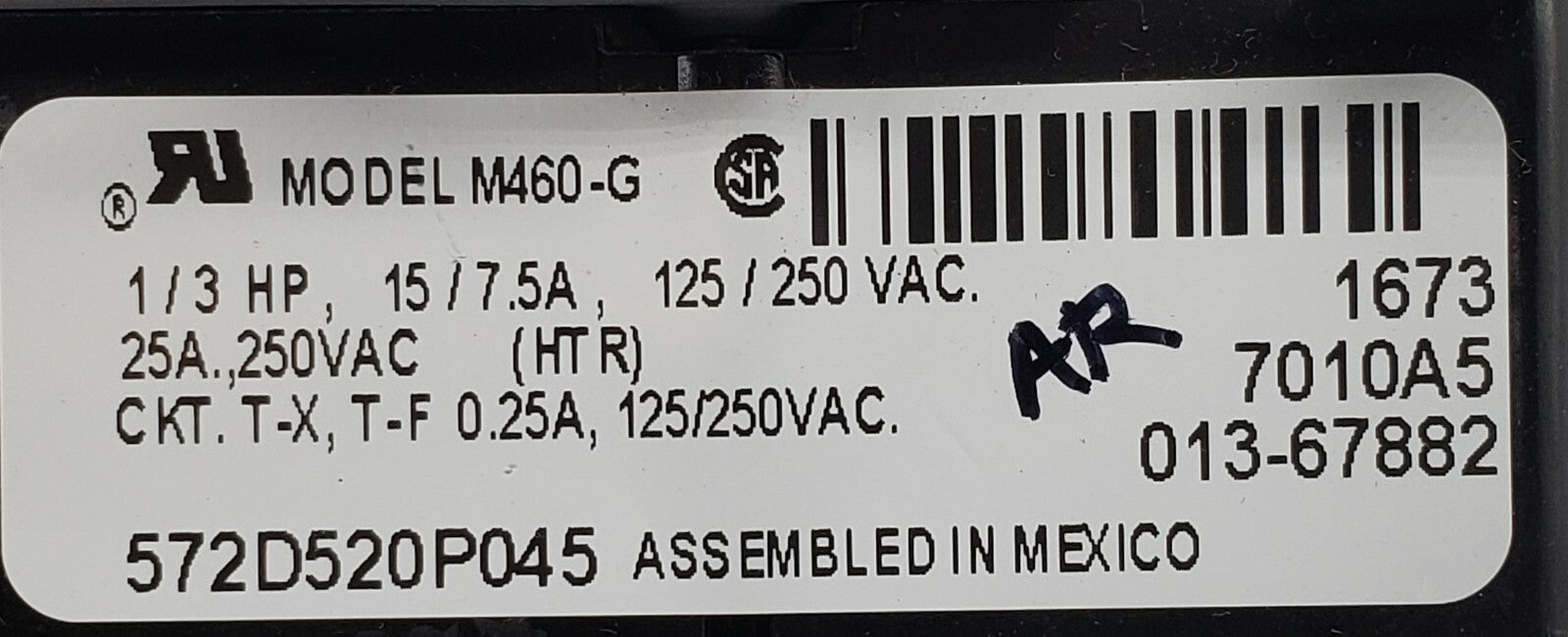 Rabon Services Group - Genuine OEM Replacement for GE Dryer Timer 572D520P045  *