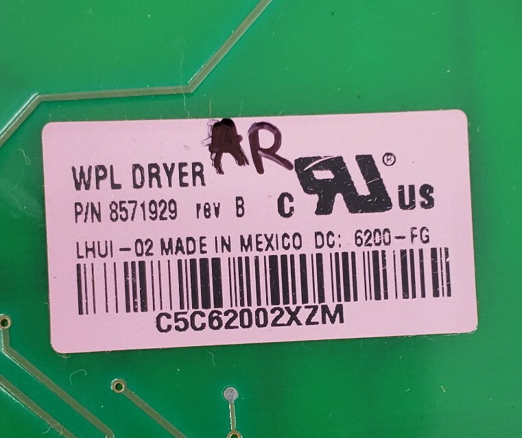 Rabon Services Group - Replacement for Whirlpool Dryer Display 8571929 8571954 8571955   ⭐⭐