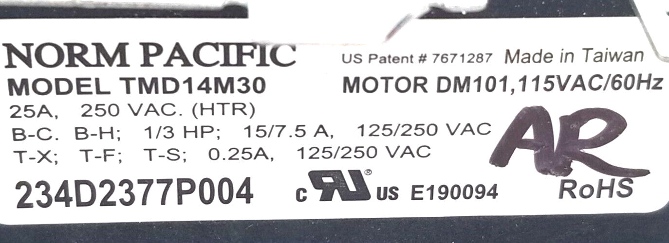 Rabon Services Group - Genuine OEM Replacement for GE Dryer Timer 234D2377P004   ⭐ ⭐