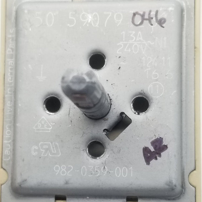 OEM GE Range Infinite Switch 982-0359-001     ⭐Free Same Day Ship⭐