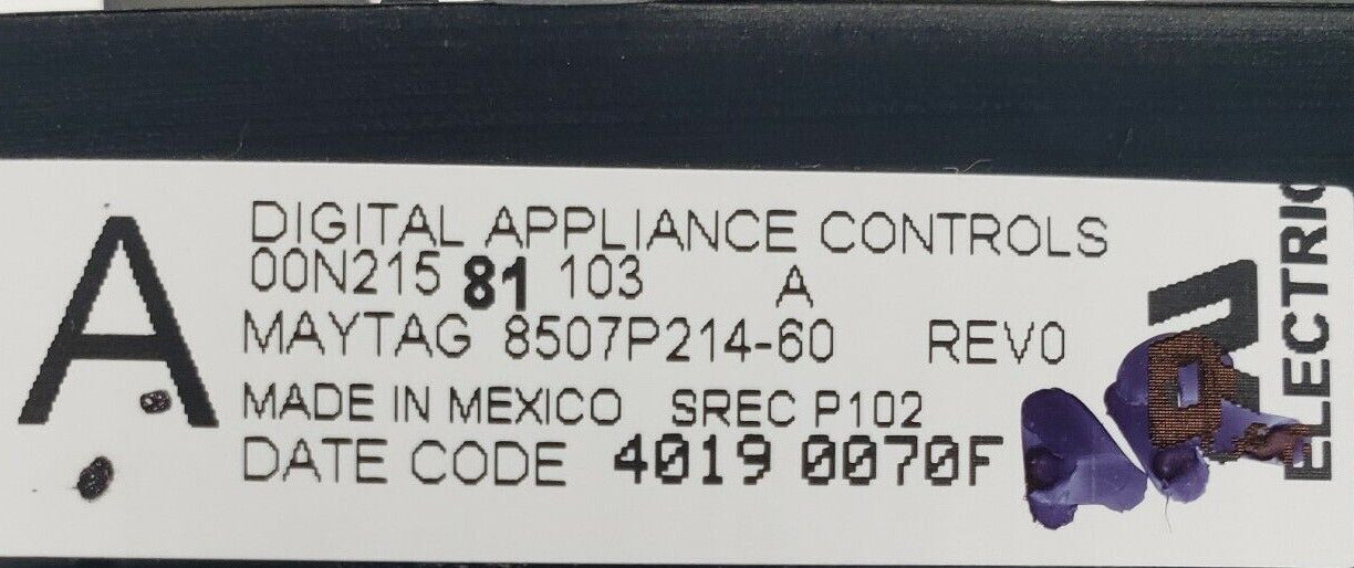 Genuine OEM Maytag Range Control 8507P214-60  Warranty *Same Day Ship