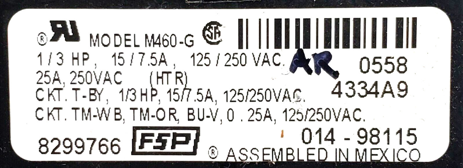 Rabon Services Group - OEM Replacement for Whirlpool Dryer Timer 8299766  ⭐  ⭐