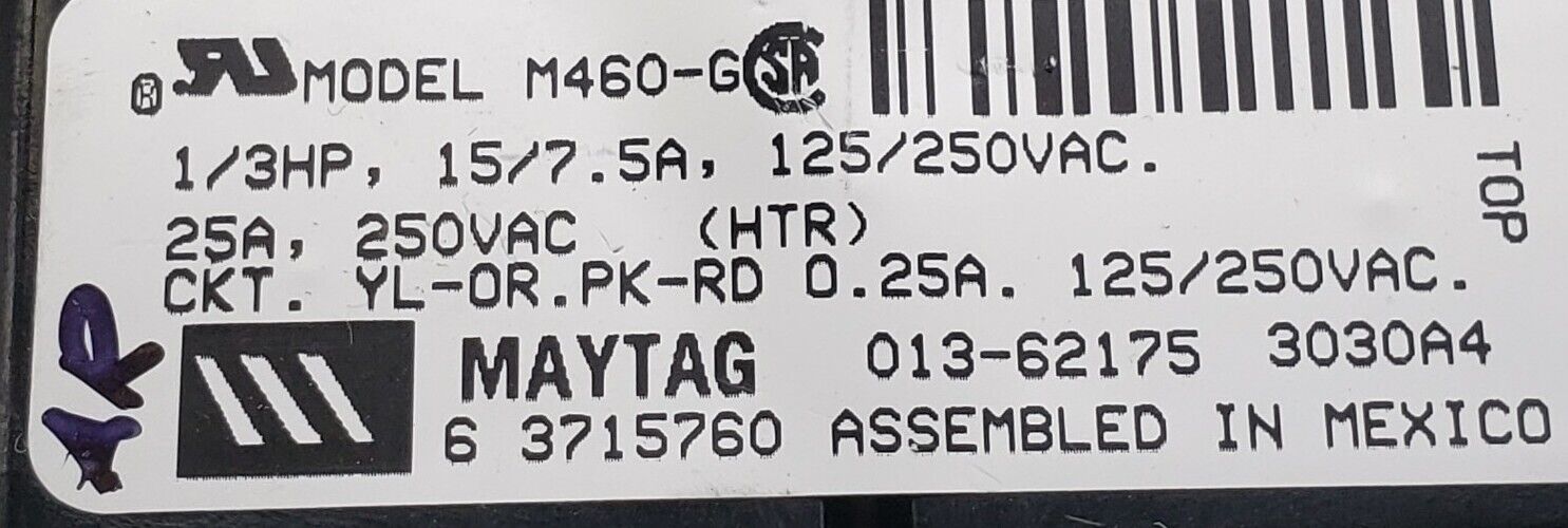 Genuine OEM Maytag Dryer Timer 63715760   ⭐Free Same Day Shipping⭐