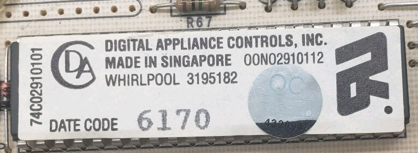 OEM Replacement Replacement for Whirlpool Oven Control 3195182