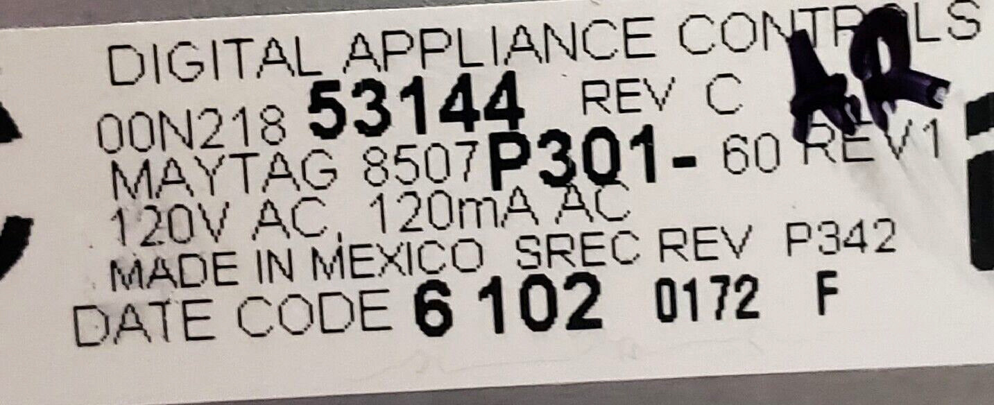⭐️Genuine OEM Whirlpool Oven Control Board 8507P301-60🔥Free Same Day Shipping