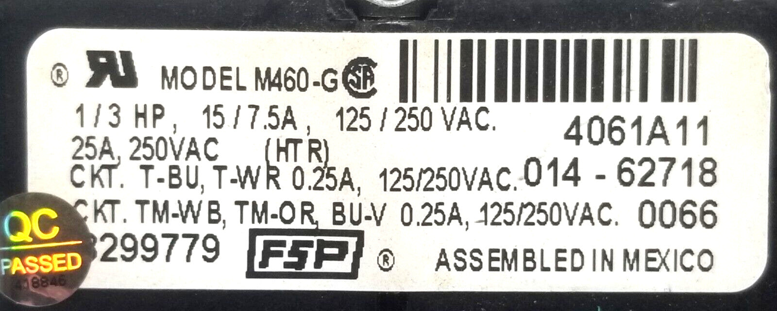 Rabon Services Group - OEM Replacement for Whirlpool Dryer Timer 8299779 WP8299779   ⭐ ⭐