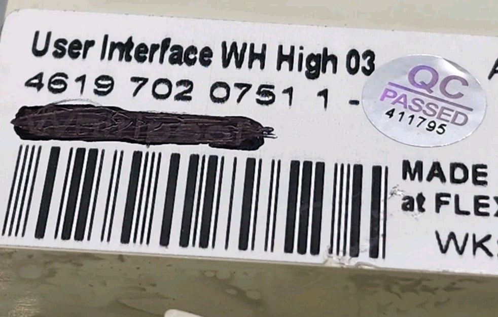 Rabon Services Group - OEM Replacement for Whirlpool Washer User Interface 4619 702 0751 1