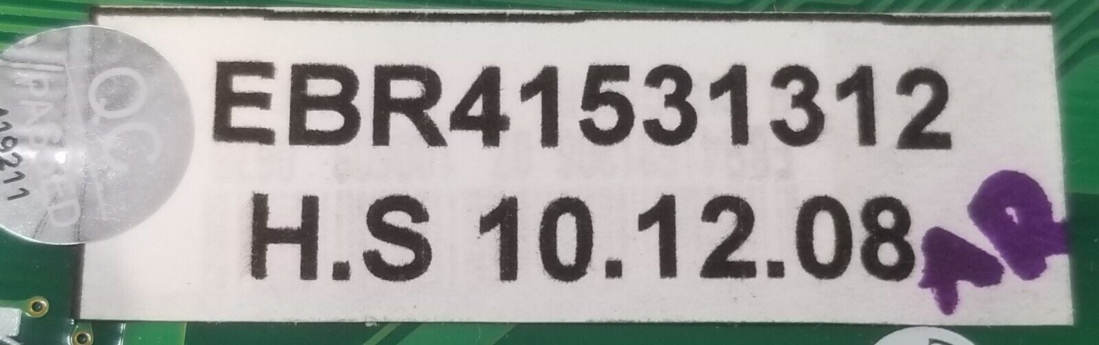 Genuine OEM LG Refrigerator Control EBR41531312   *Same Day Ship