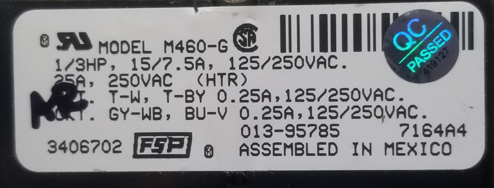 Rabon Services Group - Genuine OEM Replacement for Kenmore Dryer Timer 3406702  *