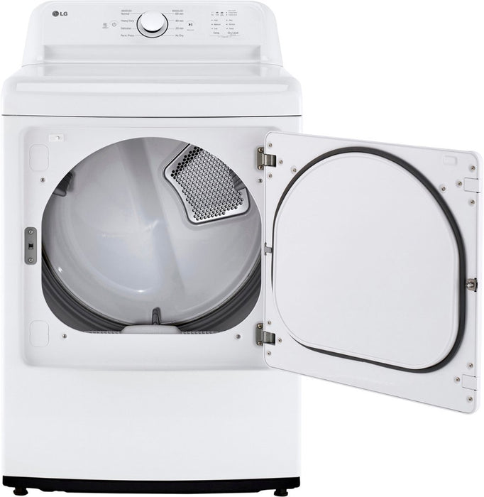 LG - 7.3 Cu. Ft. Smart Electric Dryer with Sensor Dry - White SKU:6529909
