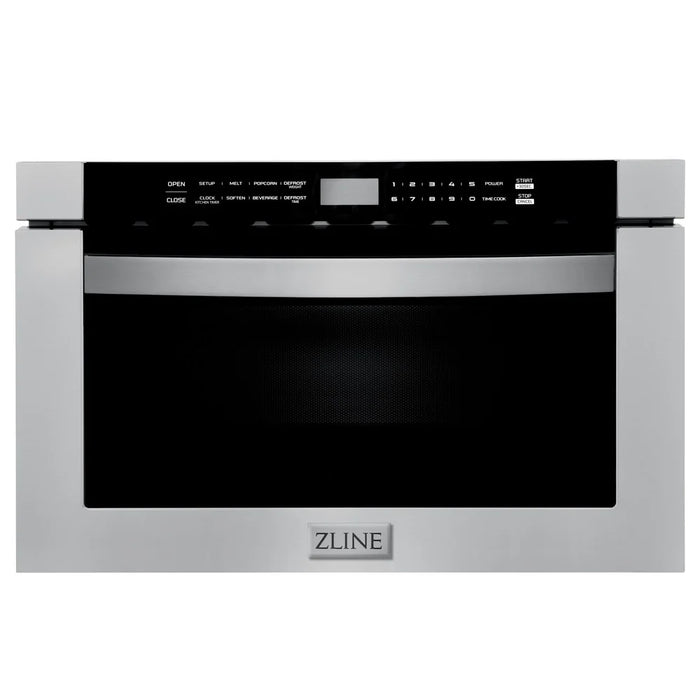 ZLINE 24" 1.2 cu. ft. Built-in Microwave Drawer in Stainless Steel (MWD-1) provides a professional culinary experience by pairing unmatched performance with timeless style.