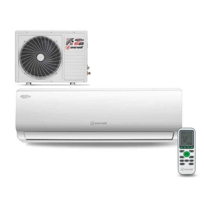 Everwell® 12,000 BTU 17 SEER2 Ductless Mini-Split Inverter+ Air Conditioner Heat Pump System