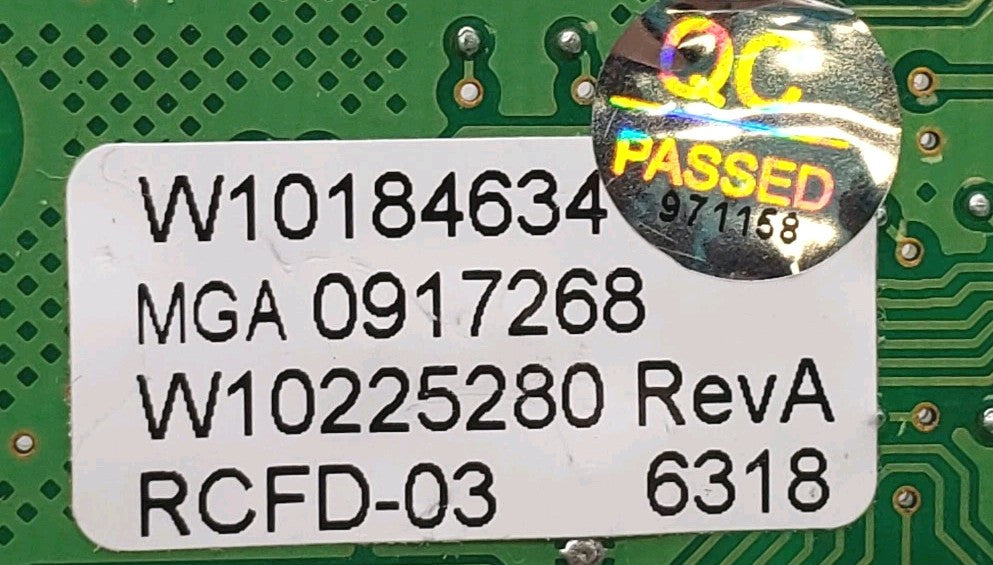 Rabon Services Group - OEM Replacement for Whirlpool Fridge Control W10184634