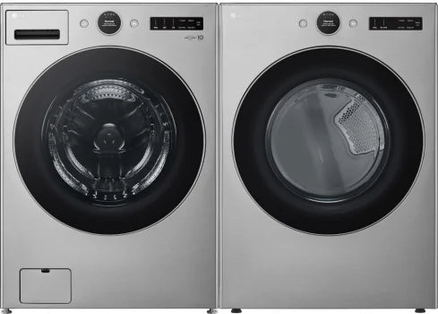 LG Washer & Dryer Set with Front Load Washer and Electric Dryer in Graphite Steel #wm5500hva, #dlex5500v