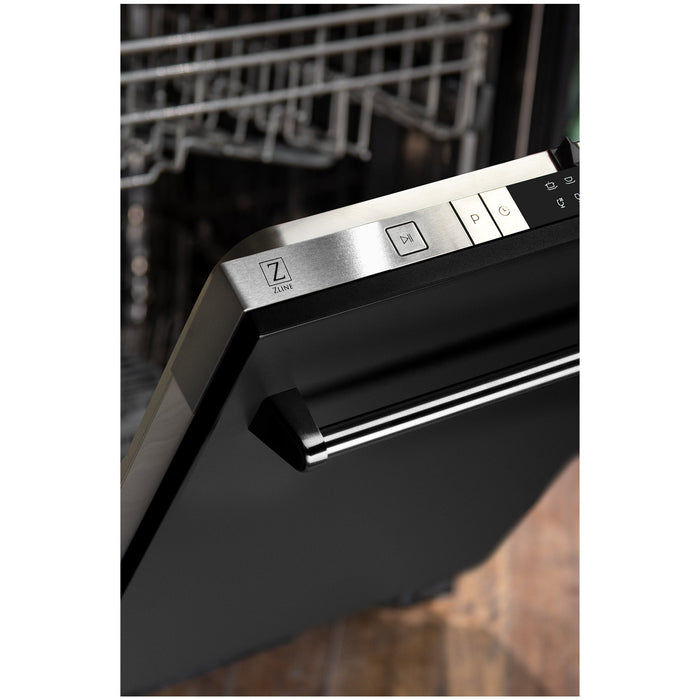 ZLINE 24 in. Top Control Dishwasher with Stainless Steel Tub and Traditional Style Handle, 52dBa (DW-24)