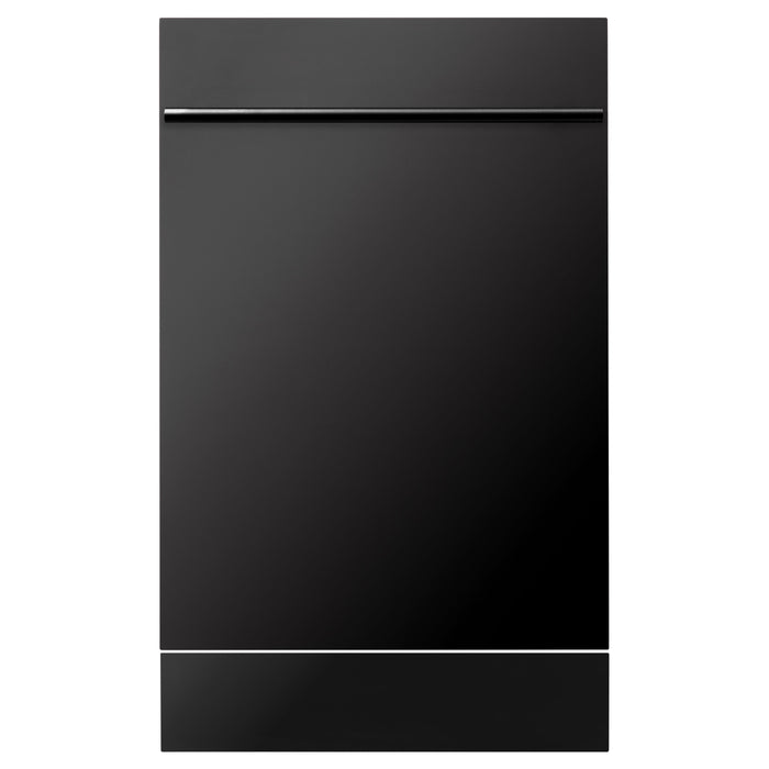 ZLINE 18 in. Compact Top Control Dishwasher with Stainless Steel Tub and Modern Style Handle, 52 dBa (DW-18)