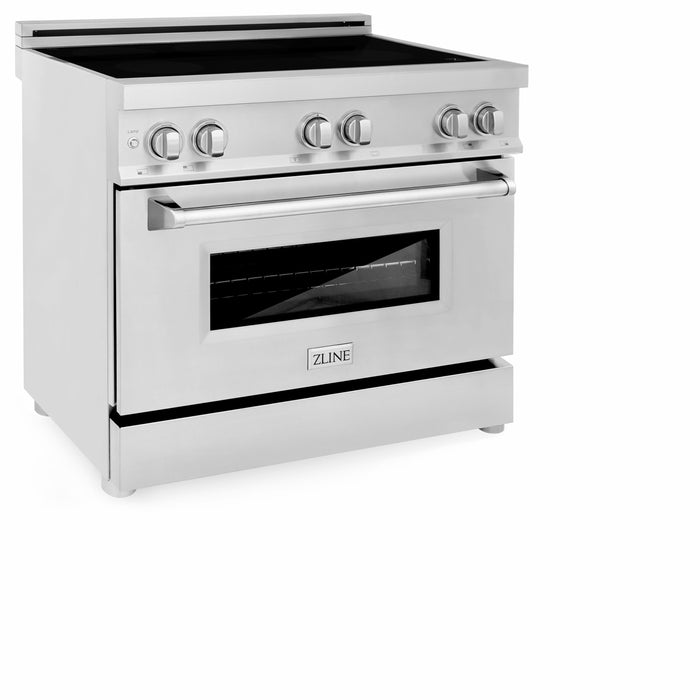 ZLINE 36" 4.6 cu. ft. Induction Range with a 4 Element Stove and Electric Oven in Stainless Steel (RAIND-36)